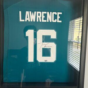Trevor Lawrence Signed Framed Jersey